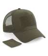 BB641 B641 Beechfield Patch Snapback Trucker Cap Military Green colour image
